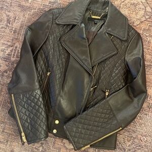 Wilson’s Leather  Brown Leather Moto Jacket Sz Sm